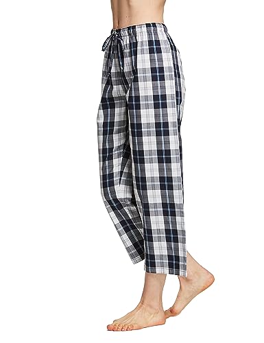 Image of CYZ Comfortable Cotton Capri Woven Pajamas for Women, Casual Capris for Women, Perfect for Daily Wear and Sleepwear