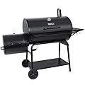 Royal Gourmet CC2036F Charcoal Grill with Offset Smoker Burch BBQ Barrel Grill and Smoker Combo, 1200 Square Inches for Large Event Gathering Patio and Backyard Cooking, Black