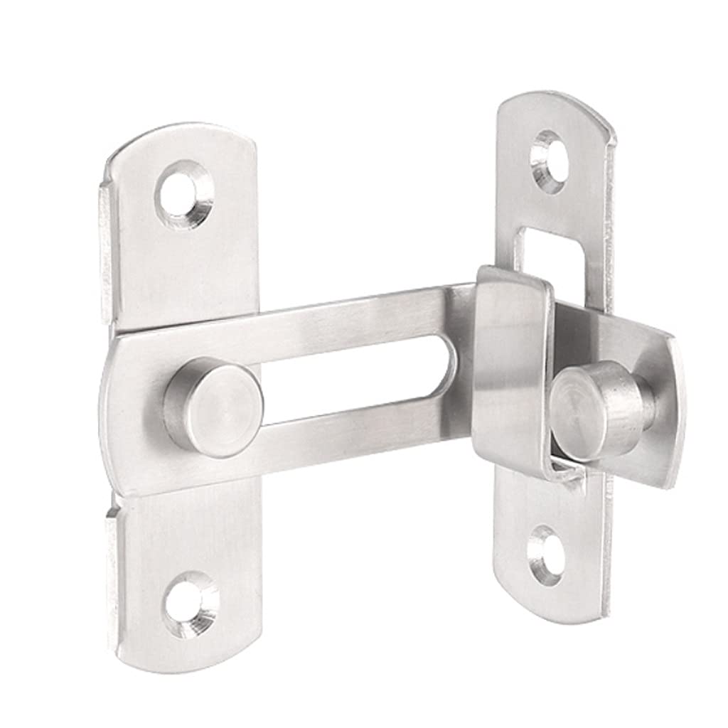 SBZIOJHDR door chain， Door Chains Slide Lock Latch, 90 Degree Hasp Stainless Steel Sliding Chain