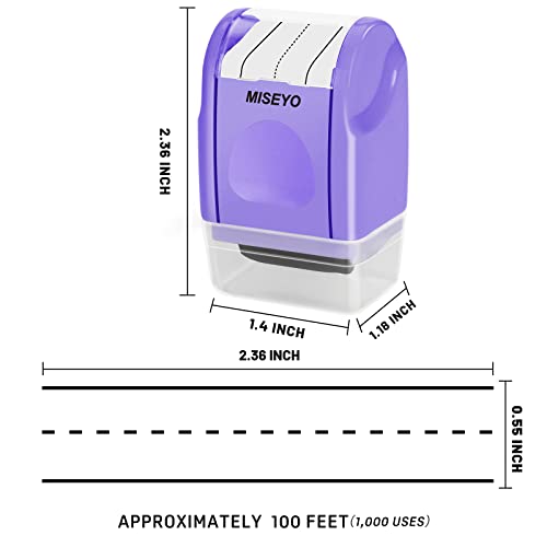 Image of Miseyo Self-Inking Dashed Handwriting Lines Practice Roller Stamp for Kids