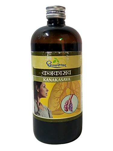 Kanakasava Dhootapapeshwar 450 ml élixir de plantes pour le bien-être pulmonaire