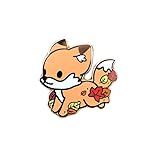 Autumn Fall Fox Enamel Pin