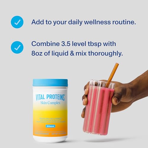 Vital Proteins Collagen Peptides for Women - 20g Hydrolyzed Collagen, Vitamin C, Hyaluronic Acid, Reduce Fine Lines & Wrinkles, Verisol & Holimel - Skin Complex Supplement, Unflavored 11.9oz Powder - Thumbnail 5