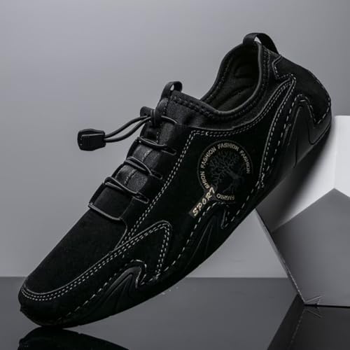 Men's Handmade Leather Shoes Soft Driving Loafers Sneakers4