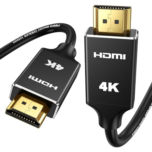 Capshi 4K Long HDMI Cable 50ft/15M, in-Wall CL3 Rated HDMI Cable 2.0 Support (HDR10 8/10bit 18Gbps HDCP2.2 ARC) High Speed HD Shielded Cord Compatible with Roku TV/Laptop/PC/HDTV