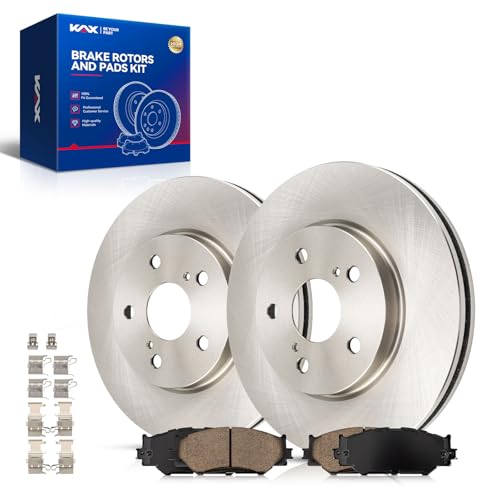 Image of KAX Front Brake Kit, OE Brake Rotors and Ceramic Brake Pads | Fits Lexus IS250 2006-2011, Lexus IS250 2012-2015 2.5L, Automotive Replacement Brake Kit