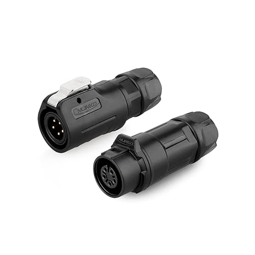 Miniatura 19 de CNLINKO LP-12 Conector de 2 pines IP68 Enchufe eléctrico circular impermeable para equipos al aire libre Maquinaria industrial solar DC 12V M12 2-8