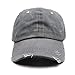 Distressed Ponytail Vintage Cap Cotton Dad Hat Adjustable Plain Cap Low Profile (Unconstructed) Messy High Bun Hat Ponycaps Adjustable Cotton Baseball Cap