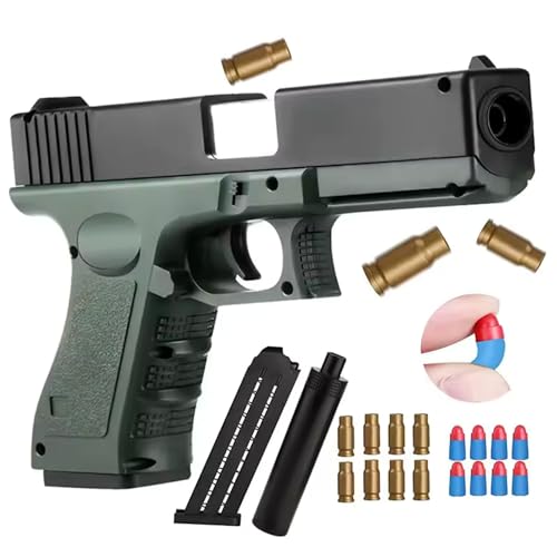Toy Gun Shell Ejecting Soft Bullet with Ejecting Magazine - Toy P...