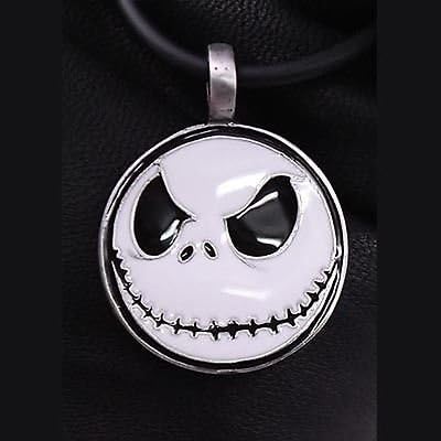 JACK Nightmare before Christmas Pendant w PVC Choker Necklace