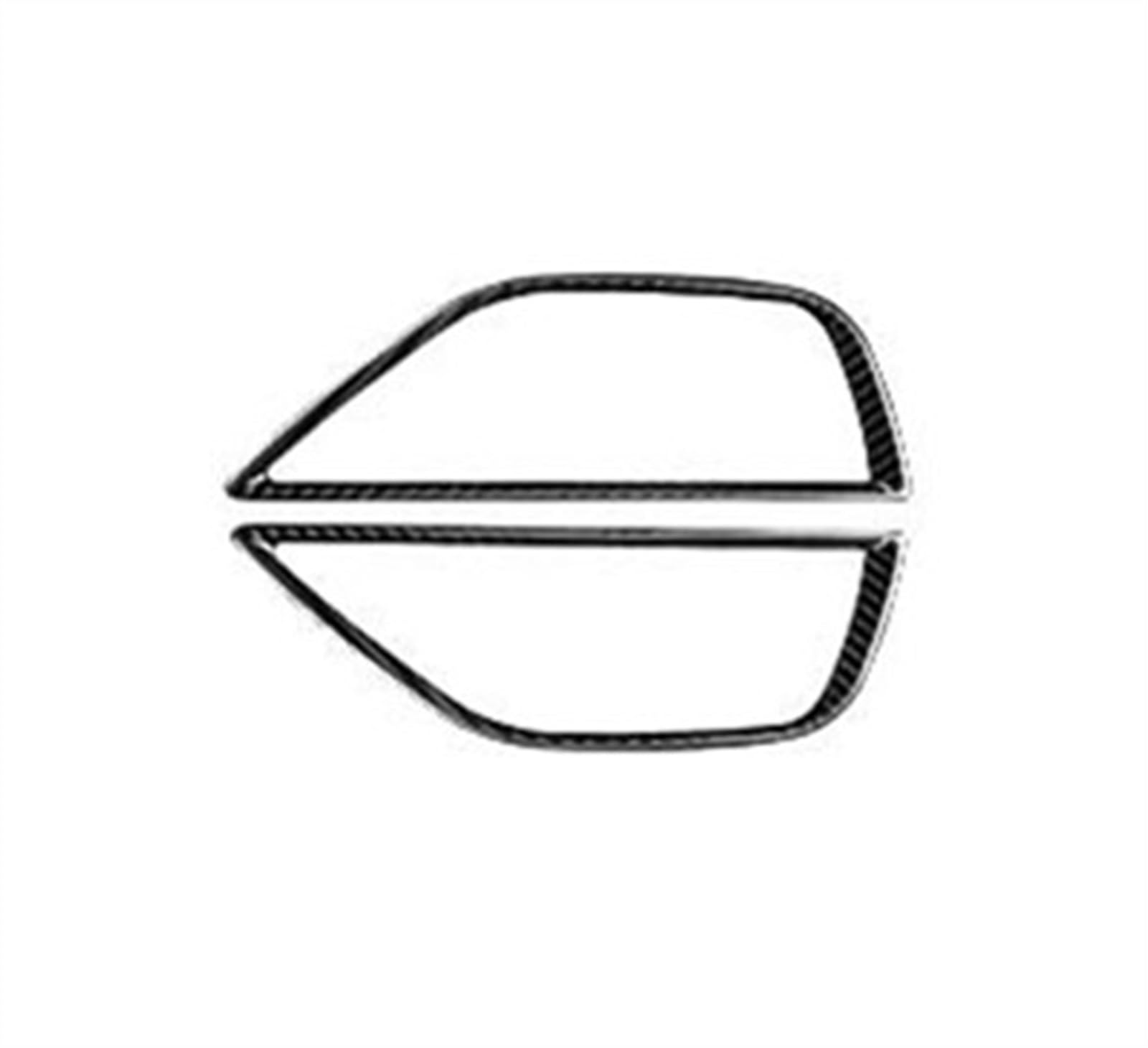 Yeskit Carbon Fiber Pattern Stainless Steel Car Door Handle Bowl Frame Decoration Cover Sticker For Subaru Brz 2021 2022 2023 2024(Carbon Fiber Pattern)