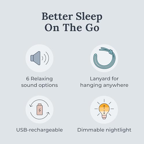 Yogasleep Travel Mini Rechargeable White-Noise Machine with Night Light — view 2