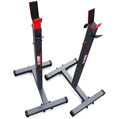 K-Sport: Barbell rack up to 180 kg I squat rack for barbell training I pair of barbell stands for effective muscle training I squat stand - professional fitness equipment for home Cover