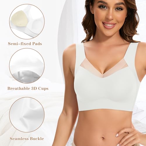 Image of DOCUMO Seamless Back Smoothing Bras for Women