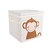 DII Nursery or Playroom Storage Bins with Lids, Made To Fit Standard Cube Organizers, use for Toys, Clothing, Blankets, Books, & More (13x13x13") – Monkey