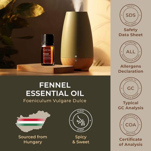 Image of 100% Pure Fennel Essential Oil - 0.34 Fl Oz - Fennel Oil for Hair, Skin, Diffuser, Aromatherapy & DIY Candle Making Scent
