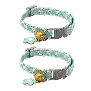 Generic 2 Stück Welpenhalsbänder mit Blumen