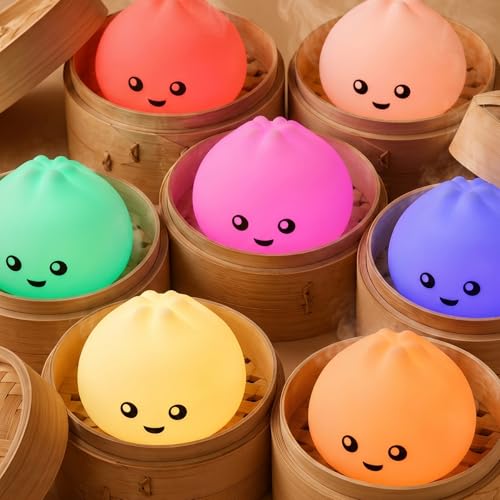 Lámpara de mesa de noche squishy IN HAPPY Dumpling miniatura 3