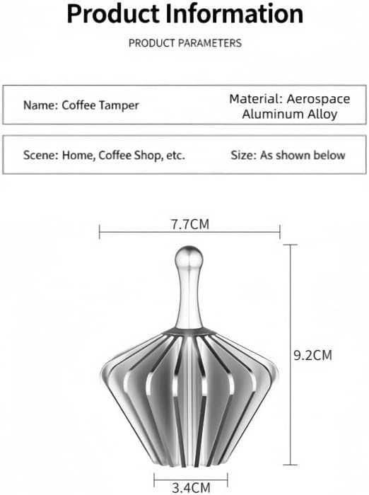 Pour Over Coffee Water Distributor, Universal for Manual Drip Coffee Maker, Space Aluminum Sun Style Paper Tamper, Dual Use Brewing Tool for Home Hand Drip Coffee Making (BlackFlat)
