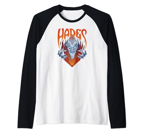 T-shirt Baseball Raglan Disney Hercule Hélios Hadès en Col Rond pour Homme