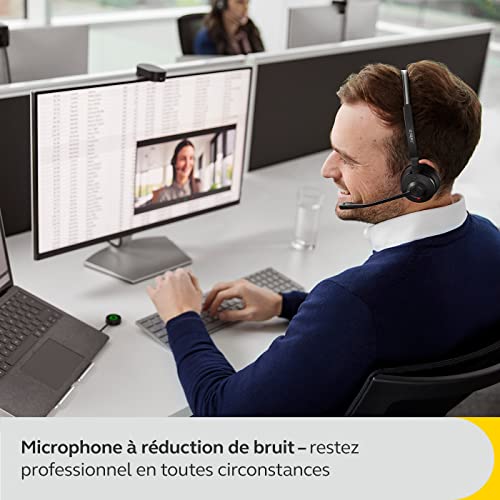 Jabra Engage 55 – Micro-casque stéréo sans fil avec adaptateur DECT USB-C Link 400, Microphone à réduction de bruit, Longue portée, Protection auditive -Certifié Google Meet/Zoom, Compatible UC – Noir - Les Beatles, Paul McCartney, John Lennon, RIngo Starr, George Harrison Jabra Engage 55 - Micro-casque stéréo sans fil avec adaptateur DECT USB-C Link 400, Microphone à réduction de bruit, Longue portée, Protection auditive -Certifié Google Meet/Zoom, Compatible UC - Noir – Image 6