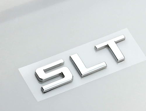 Miniatura 7 de Una pieza de repuesto de emblema SLT para GMC Sierra GMC Yukon 1500HD 2500HD 3500HD 2014-2020 (negro brillante)