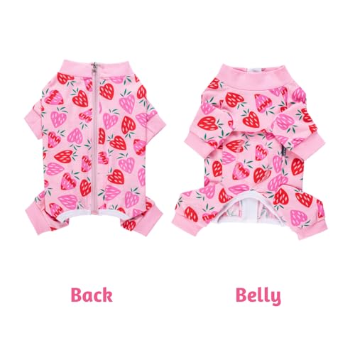 BT Bear Small Dog Clothes, Soft Cotton Puppy Pajamas PJS, Cute Dog Sleeping Clothes, Four Legs Apparel For Cats & Puppies - Image 3