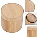 Cabilock Watch Storage Box with Lid, Single round Wooden Case for Watch Packaging, Fashionable Minimalist Jewelry Organizer for Travel
