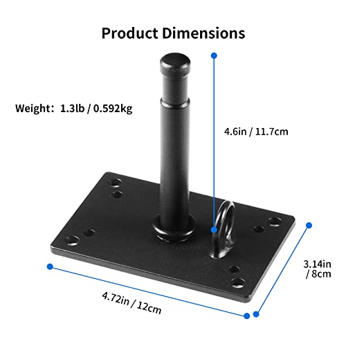 image for Selens 4.6 inch Wall Ceiling Mount, Baby Pin Wall Plate with 5/8
