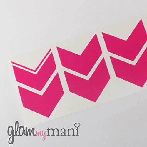 Mini Single Chevron Nail Vinyls by Glam My Mani - Set of 160