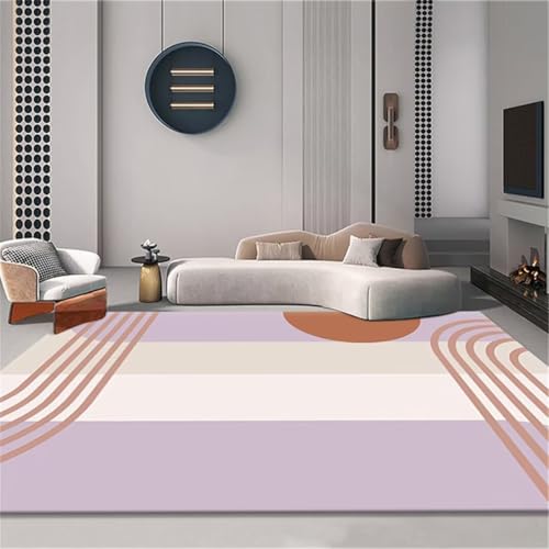 Habitación para niños DeCor Girl Dormitorio Accesorios Dormitorio Alfombra Rectangular Púrpura, Alfombra Interior Es Fácil De Mantener Y Resistente A La Suciedad Alfombra De Habitación Doble 160X250Cm