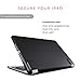 Brydge Slimline Protective Case for Apple iPad 6th Generation, iPad 5th Gen, iPad Air 1 | Harden Polycarbonate with Silicone Coating | Integrates 9.7 Wireless Keyboard (Black)
