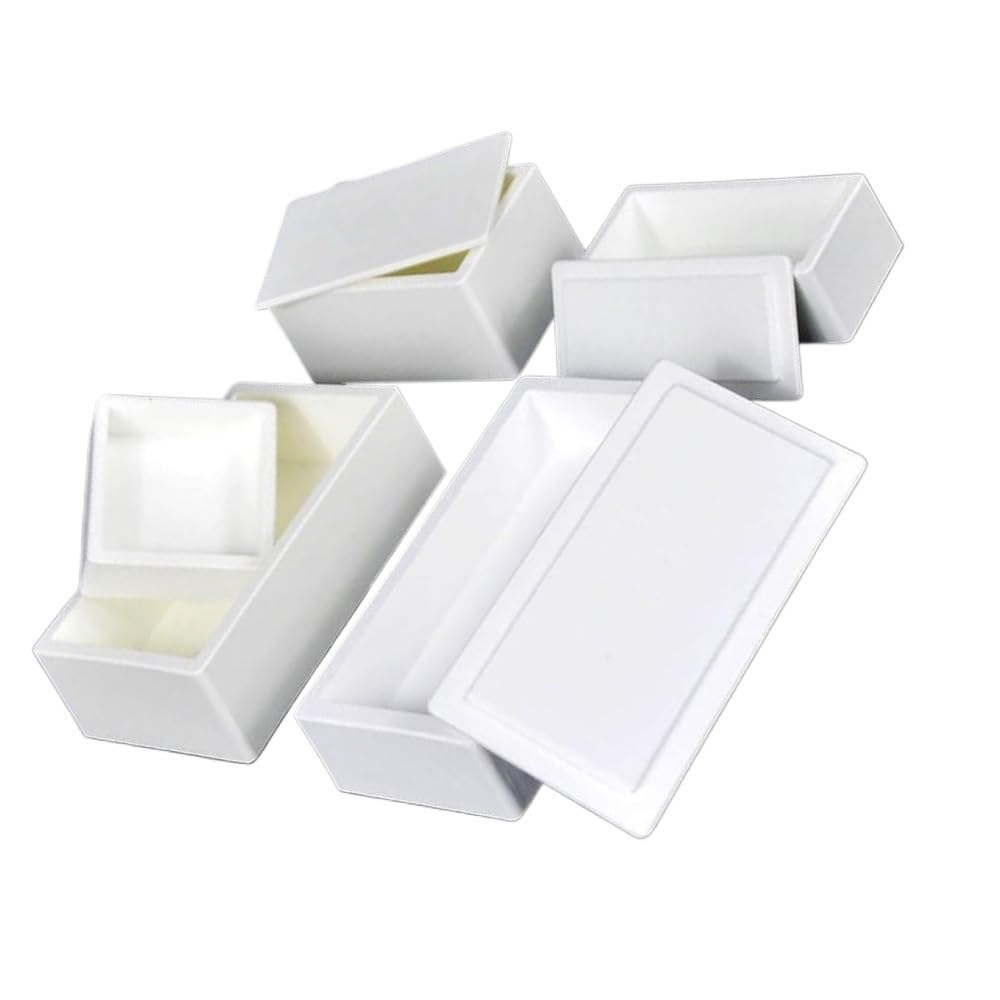 Tygiel zawierający 99% czystego magnezu - Wysokotemperaturowa łódź ceramiczna MgO - Pojemność 2200 ℃, 1 szt.(43mL*60 * 40 * 30mm)