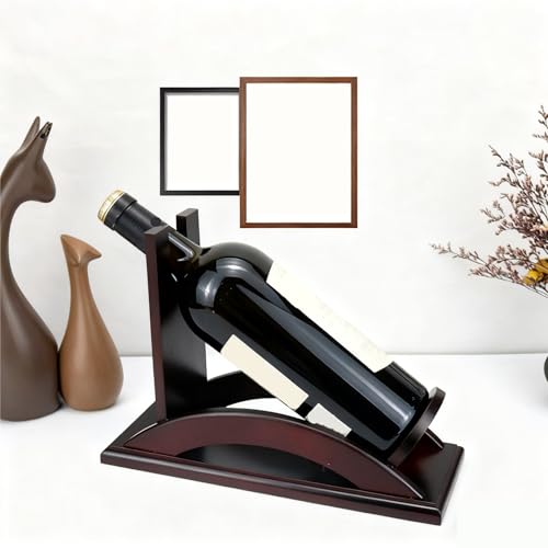 Soporte para botellas de vino de madera 30 x 8 x 20.5 cm miniatura 5