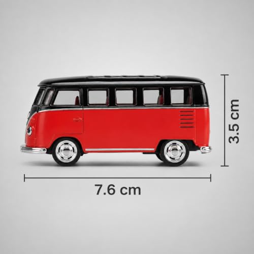 Image of Wizplex CCA Officially Licensed Volkswagen T1 1:64 Scale Die Cast Metal Car - Collectible Alloy Classic Van with Free-Rolling Wheels, Display Showpiece for Kids 3+ & Car Enthusiasts