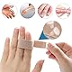10 Stück Trigger Finger Schiene,Finger Klammer Schiene Fingerbandage für Kleiner Finger, mittelfinger, ringfinger, Bandage Finger, Verstellbare Fingerschutz