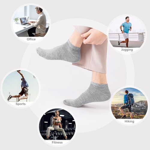 Mens Socks Short Low Cut Comfort Breathable Casual Socks 3/6/12/18 pairs3