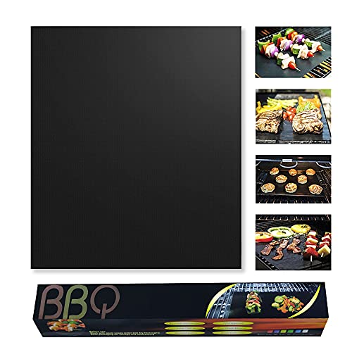 nicokin Tapis de Cuisson pour Barbecue (40X33cm Une Feuille), Résistants à la Chaleur et Réutilisable Idéal pour Four, Barbecue, Rôtir, etc Cover