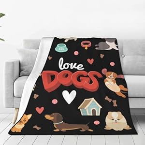 Dog-Blanket-for-Adults-Kids-Puppy-Blanket-Gifts-60-x-50-Flannel-Pug-Dachshund-Corgi-Throw-Blanket-for-Bed-Living-Room-Sofa-Couch-Soft-Warm-Lightweight-Cozy-Dog-Pet-Decor - Cucciolini Doodles   Dog-Blanket-for-Adults-Kids-Puppy-Blanket-Gifts-60-x-50-Flannel-Pug-Dachshund-Corgi-Throw-Blanket-for-Bed-Living-Room-Sofa-Couch-Soft-Warm-Lightweight-Cozy-Dog-Pet-Decor