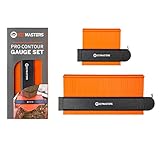 EZY MASTERS - Pro Contour Gauge Profile Tool Set - 10' & 5' Contour Gauges With Metal Lock - Precise...