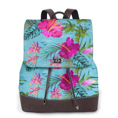 Sac à dos en cuir femme Hello Hawaii pour vos sorties urbaines et voyages