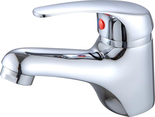 Xcel Home Modern Chrome Basin Mixer Tap with 40mm Ceramic Ca