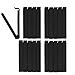 BUNEO Black Masters Tütenclips (20 Stück) | 20 Verschlussclips/Beutelklammern/Lebensmittel Aufbewahrung Clips in der Farbe schwarz, jeweils mit 11 cm Länge, Cliptastisch funktionale Qualität