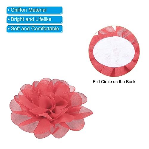 PATIKIL 3.9" Chiffon Flowers - Image 4