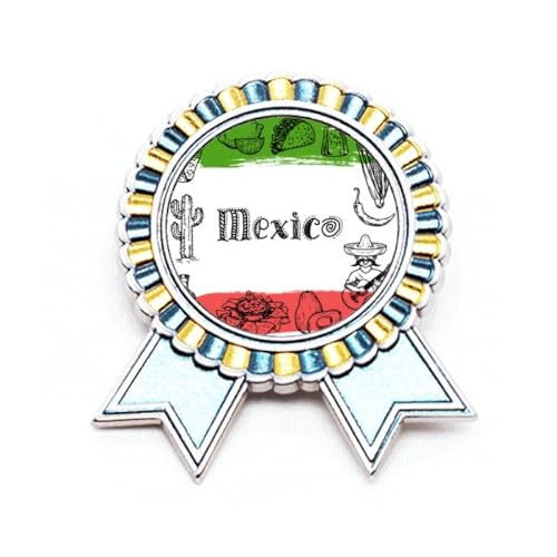 Broche cactus Mexique en métal durable, médaille de cuisine au design artistique soigné
