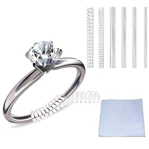 Ring Sizers for Loose Rings, Eiito Ring Size Adjuster Spacers or Tightener, Invisible Guards, 6...