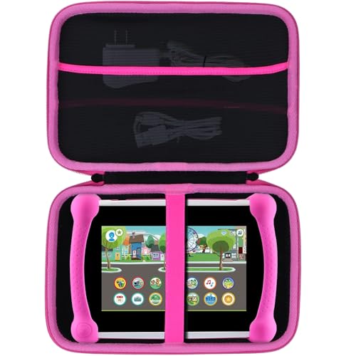 Lebakort Etui de rangement compatible avec Leapfrog LeapPad Academy/LeapPad Ultimate/Epic Academy Edition 7 pouces tablette d'apprentissage tactile (Noir +...