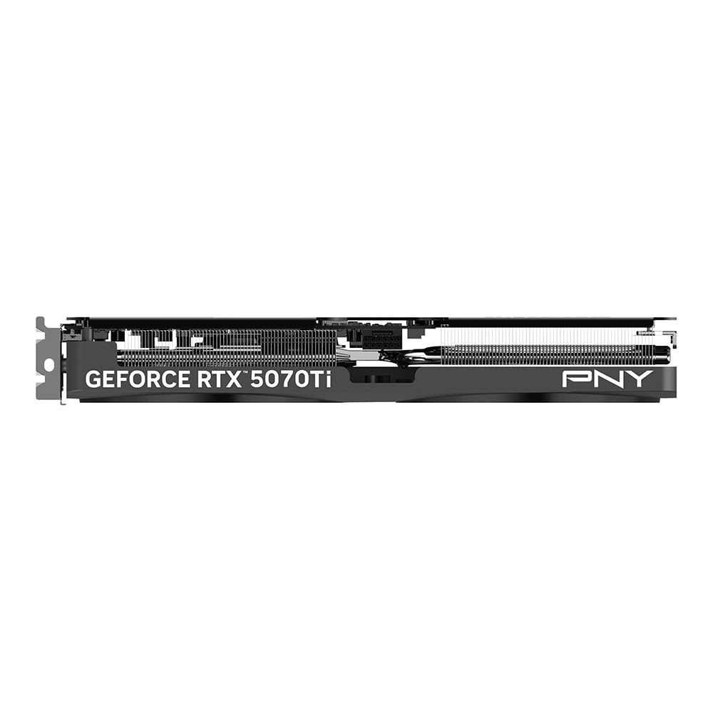 PNY Tarjeta gráfica NVIDIA GeForce RTX™ 5070 Ti Slim de Doble Ranura OC (16 GB GDDR7, 256 bits, Velocidad de Aumento: 2572 MHz, PCIe® 5.0, HDMI®/DP 2.1, NVIDIA Blackwell Architecture, DLSS 4.5)