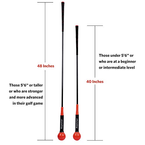 Asyxstar Golf Swing Trainer Aid - Power Flex Golf Swing Training aid for Strength and Tempo Golf Warm Up Stick - Thumbnail 3