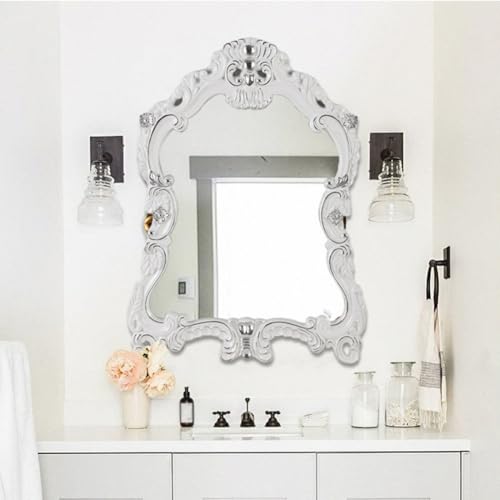 Miroir décoratif sculpté de prestige style baroque ancien